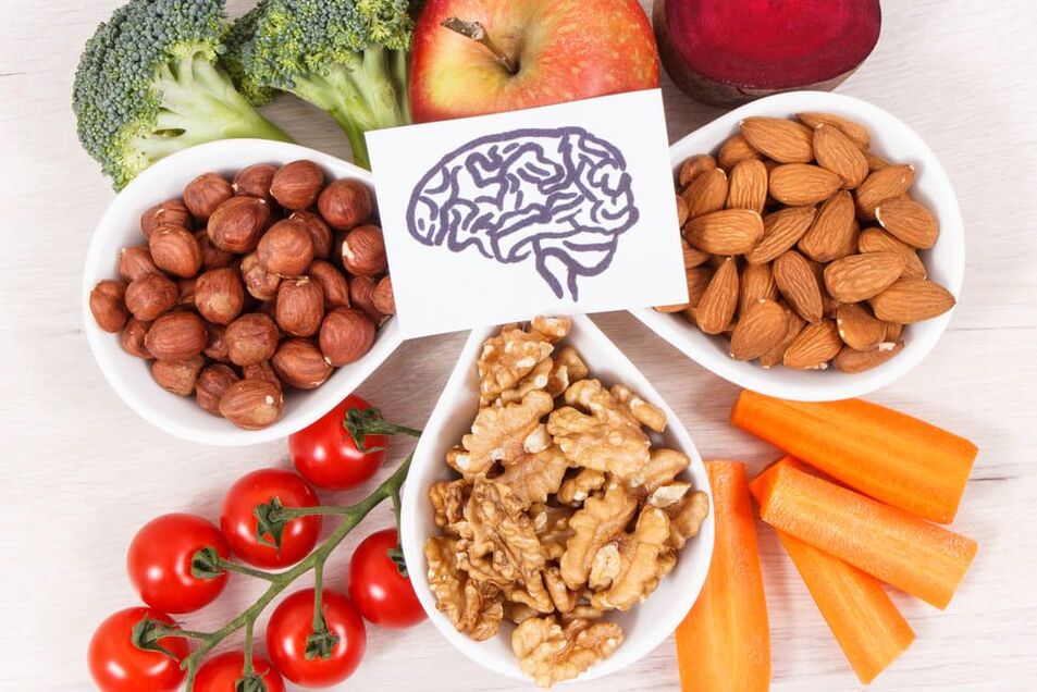 noten en groenten zijn goed voor het geheugen en de hersenen